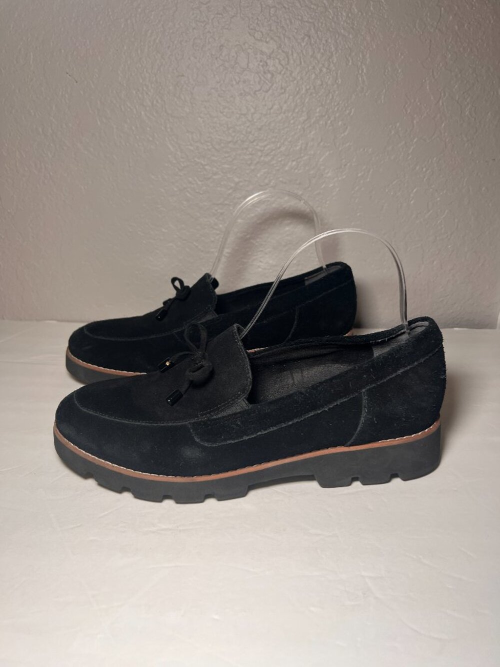 Vionic Women Size 8.5 Finley Suede Loafers Slip On Chunky Sole - Picture 6 of 12